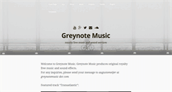 Desktop Screenshot of greynotemusic.com