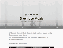 Tablet Screenshot of greynotemusic.com